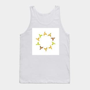A circle of fall leaves. Tank Top